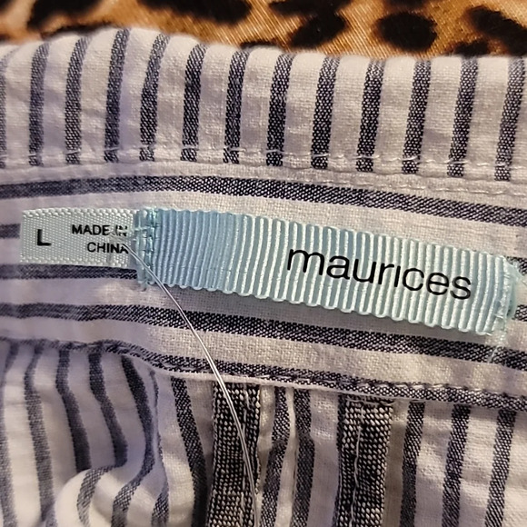Maurices grey/White Striped blaser. NWOT - Picture 8 of 10